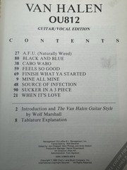 Van Halen, OU812, Guitar Tab, w/poster, Songbook, 1988
