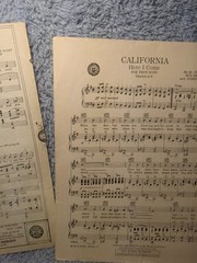 California Here I Come Antique Sheet Music Al Jolson Ukulele Fox Trot 1924