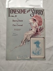 Lonesome and Sorry Ted Lewis Ukulele Arrangement 1926 Pretty Lady 1920&rsquo;s dress