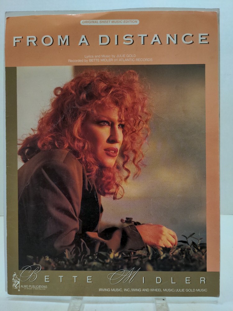 From A Distance Sheet Music Bette Midler Piano Voice 80s Pop Easy Listening F1AL