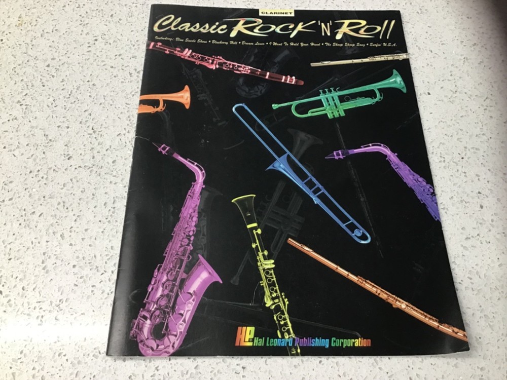Classic Rock N Roll for Clarinet Hal Leonard Pub. 1993 (31 songs) 1993