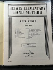 Vintage Belwin Elementary Band Method TROMBONE & BARITONE Book 1945 Antique