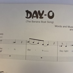 Beetlejuice DAY-O Sheet Music Ephemera POSTER 1988