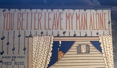 D- 1923 9×12 Ragtime YOU BETTER LEAVE MY MAN ALONE by Fred Rose VG++