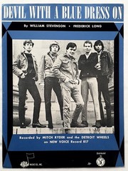Mitch Ryder & The Detroit Wheels -Devil With A Blue Dress On 1966 USA Sheet Mus