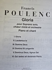 2 Songbook FRANIC POULENC Piano solo choir Orchestra Sheet Music Douze Melodies