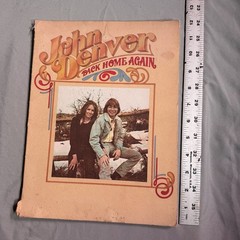 Vintage 1974 John Denver « Back Home Again » Music Book By Cherry Lane Music Co.