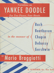Variations On Yankee Doodle Songbook 2 Pianos 4 Hands 1950 Braggiotti w 2 Copies
