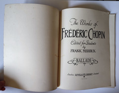 Chopin Ballads -A Student Edition by Frank Merrick Published by Novello 56 Pages
