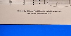 Choral Sheet Music « The Shepherd&rsquo;s Psalm » SATB Tempo Choral Series Lillenas Pub.