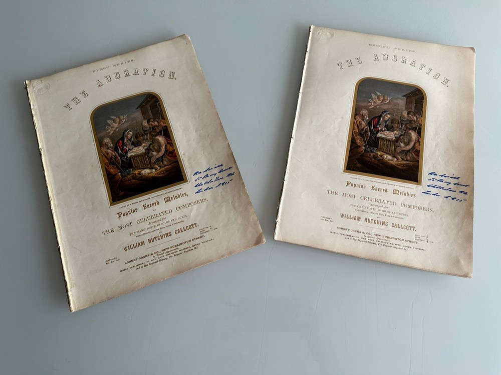 Victorian sheet music « The Adoration » Popular Sacred Melodies ~1st & 2nd series