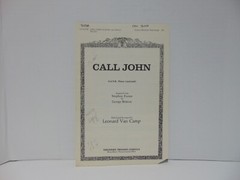 Call John SATB Piano (Optional) 1975 Theodore Presser Company Sheet Music