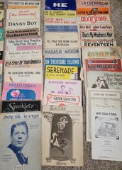 Lot of 56 Vintage Sheet Music Piano/ Vocal 1920s 1930s 1940s Jolson Vallee