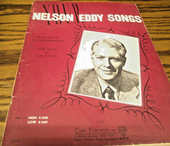 Vintage Sheet Music &lsquo;Your Nelson Eddy Songs&rsquo; For High or Low Voice-Piano Y32