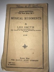 Musical Rudiments by Leo Smith (1920) music 1