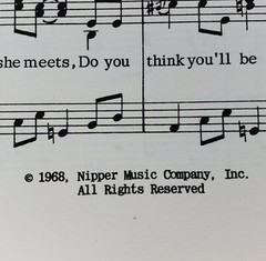 The Doors &lsquo;Hello, I Love You..&rsquo; Sheet Music (1968) Nipper Music Co. Vintage Rare
