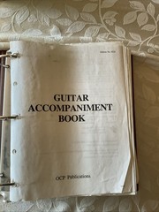 OCP Guitar Accompaniment Book 1991 Catholic Mass Liturgy Hymn Sheet Music Binder