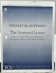 The Scattered Leaves Stanley Hoffman Unison Chorus Solo Voice Piano Sheet Music