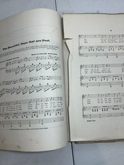 Antique Victorian Leather Bound Sheet Music Book Carrie L. Colton Many Songs
