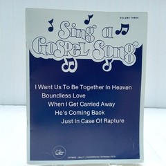 SING A GOSPEL SONG Songbook Vol 3 Daywind 1987 Southern Gospel Volume Three Vtg
