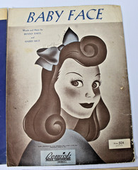 Vintage 1920s-1940s Sheet Music- Cotton Club, Billion Dollar Baby, Baby Face