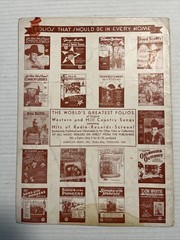 Lot Of 12 Vintage Song Books/Sheet Music- 1930’s-1940’s – Western, Country, Folk