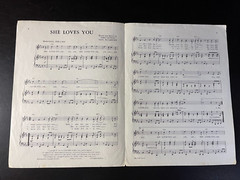 SHE LOVES YOU 1963 BEATLES SHEET MUSIC NORTHERN SONGS 3645