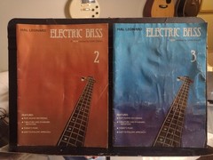 Vintage Bass Guitar Instructuon Book Lot Of 2 Vol 2 & 3 W/ Playalong Vinyl Fair
