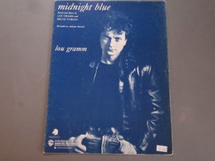 ROCK Sheet Music 2pc Foreigner Lou Gramm Midnight Blue, Bruce Hornsby Way It Is