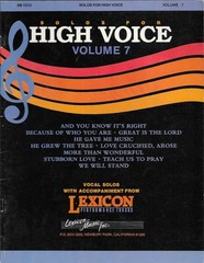 Solos For High Voice Vol 7 Songbook Vocal Solos Lexicon Music SB 1012