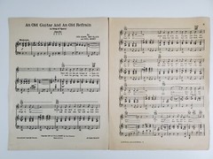 Old Guitar Refrain Song of Spain 1927 Vintage Sheet Music Kahn Piano Guitar