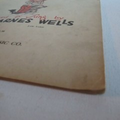 1929 VTG- Humorous Songs MUSIC BOOK~By John Wells~Boston Mass.