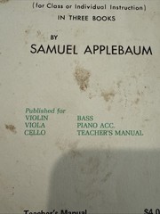 Vtg 1960 Belwin String Builder Book 1 Samuel Applebaum Violin Viola Cello Bass
