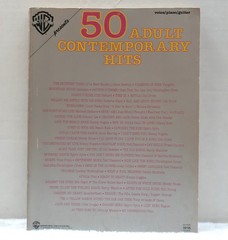 50 Adult Contemporary Hits Songbook Warner Bros Piano Voice Guitar Vintage