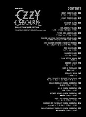 Ozzy Osbourne Band Score Collection Japan Edition Wide Version Rock Guitar Bass