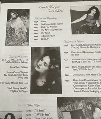 MUSIC BOOK Ballads Of Cindy Morgan Songbook 1996 Piano/Vocals/Guitar chords