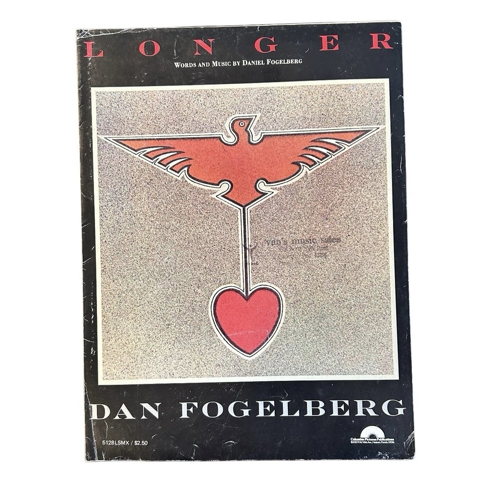 Vintage 1979 Sheet Music “Longer” By Dan Fogelberg Phoenix Bird Album Cover