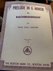 Prelude In G Minor By Rachmaninoff, Simplified For Piano