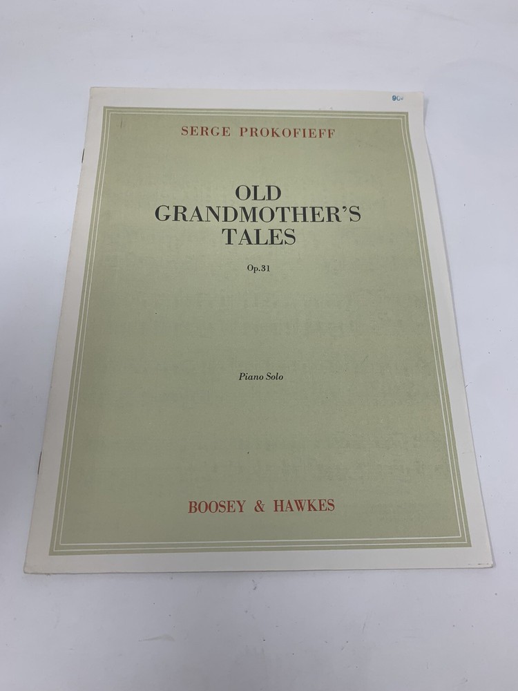 Old Grandmother&rsquo;s Tales Op.31 by Serge Prokofieff – 1947 – Vintage Piano Solo