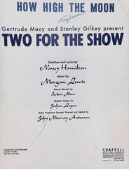 How High The Moon Sheet Music Two For The Show Morgan Lewis Nancy Hamilton 1940