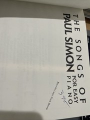 The Songs of Paul Simon for Easy Piano: Amsco Publications: Music Score 1988