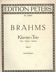 Johannes Brahms – Piano Trio in B major. Op. 8, or Piano, Violin and Cello