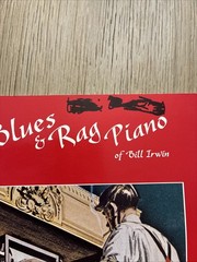 Blues & Rag Piano & All American Boogie Woogie Bill Irwin Spiral Bound Books VTG
