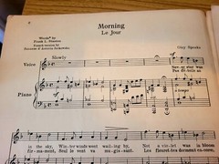 Sheet Music, Morning (Le Jour) D min High Voice by Oley Speaks. Frank L Stanton