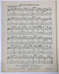 Piano Sheet Music The Letter That Never Came By Mort H. Glickman Guitar Uke 1935
