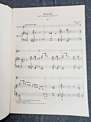 Thilo Jaques Sonata for Cello and Piano – Full Score and Parts
