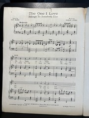 The One I Love Piano Voice Sheet Music Kahn/Jones 1924 Milton Weil