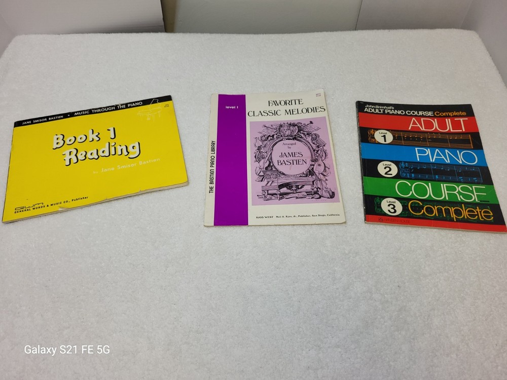 Vintage Piano Instructional Books, Lot Of Sheet Music Collectable Media Ephemera