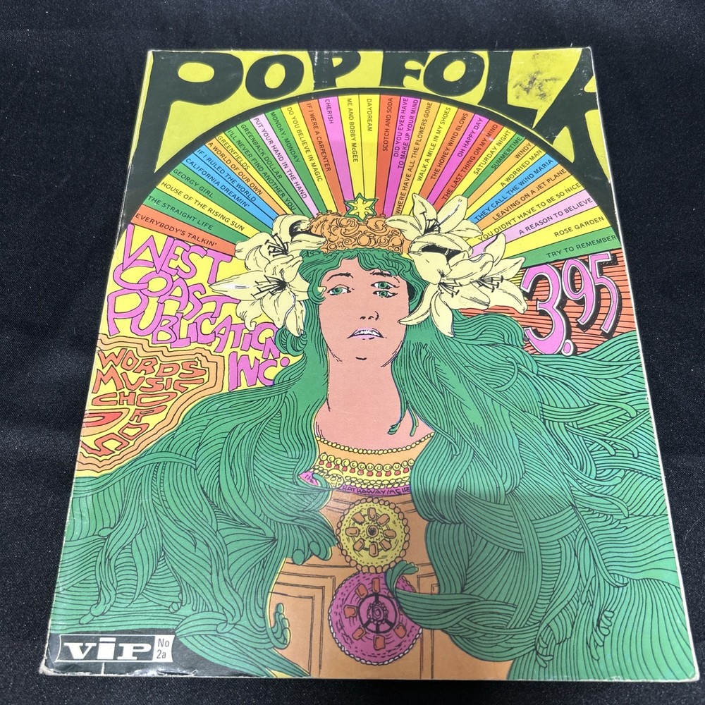 Pop Folk Vip No.2 (Circa 1972, Softcover) Sheet music Book