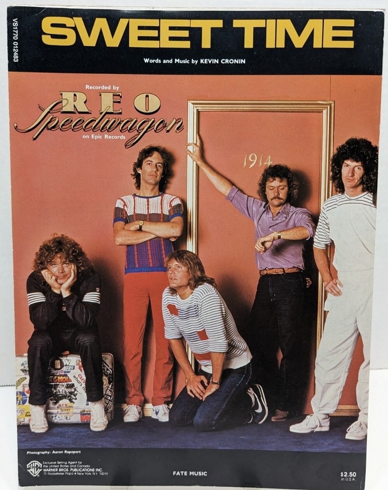Sweet Time Sheet Music REO Speedwagon Piano Guitar Voice 80s Rock & Roll F1P